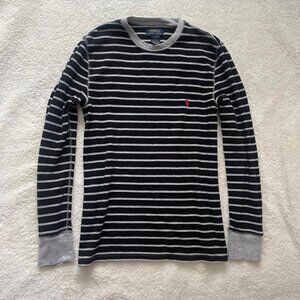 Striped Polo Ralph Lauren Waffleknit Top